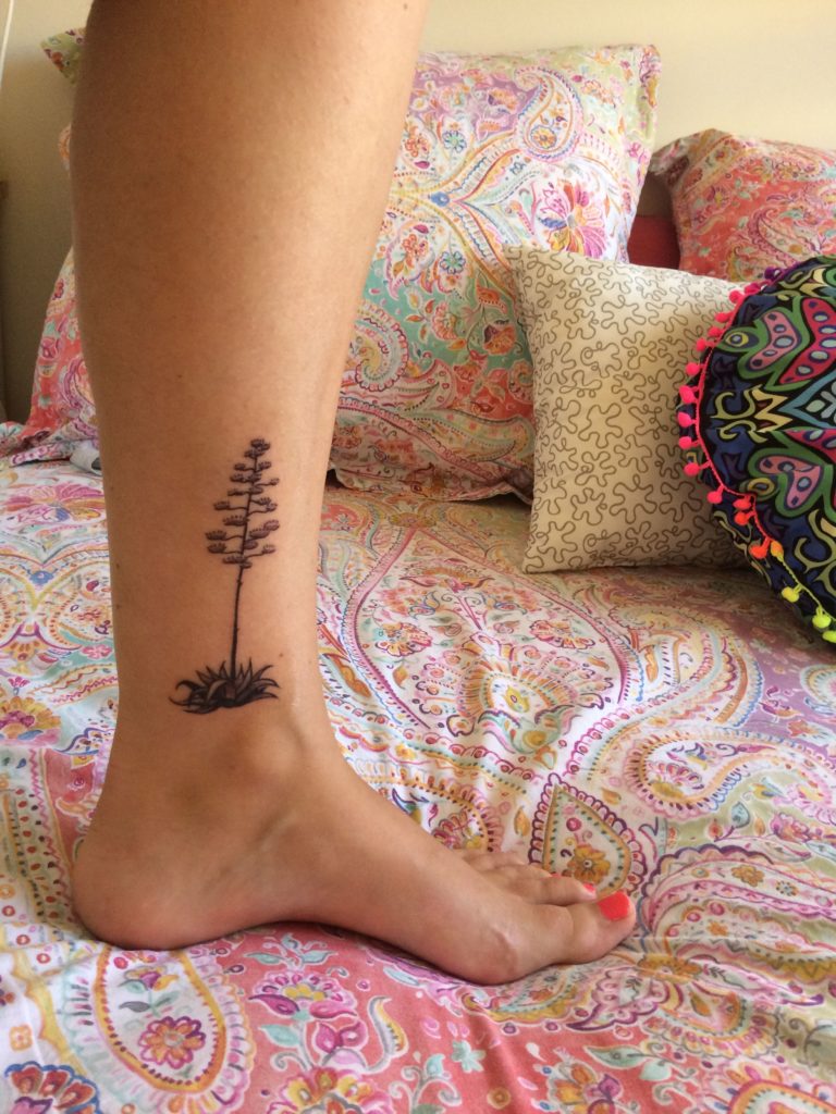 tatuajes almerienses de una pita de Cabo de Gata