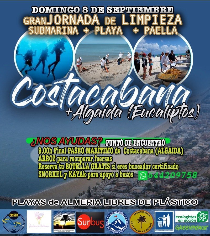 poster limpieza playa costacabana