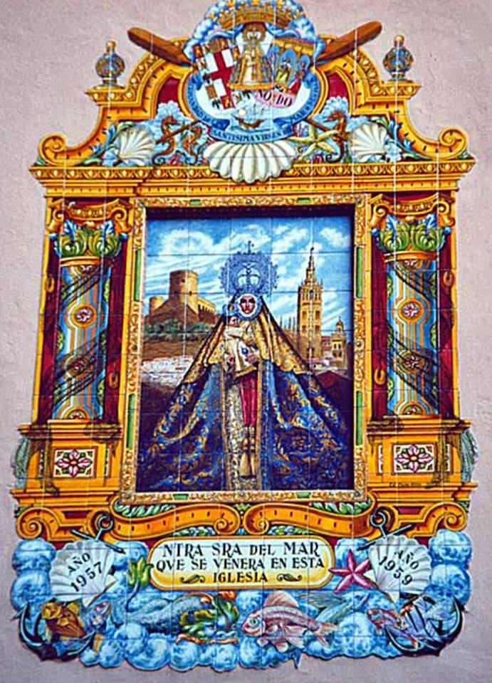 Mosaico de la Virgen del Mar en Sevilla