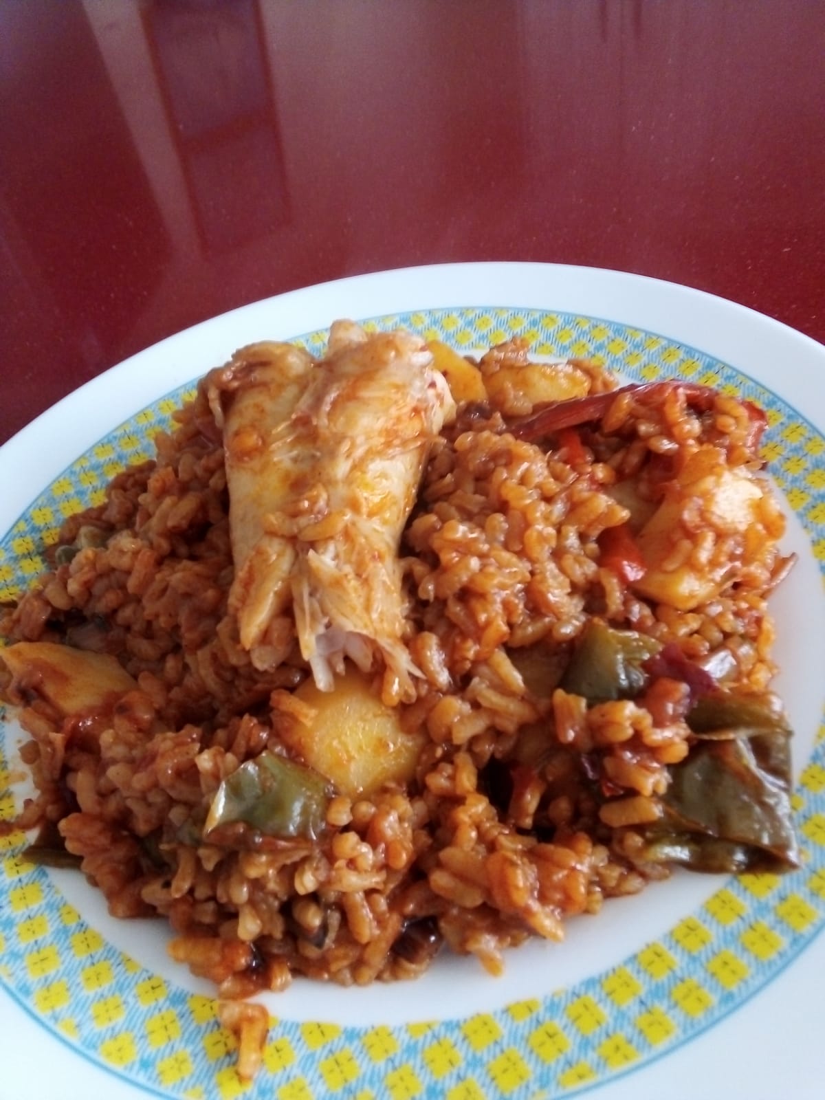 arroz con pescado de roca